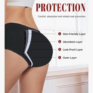 Leak-Resistant Black Panties for Women 3